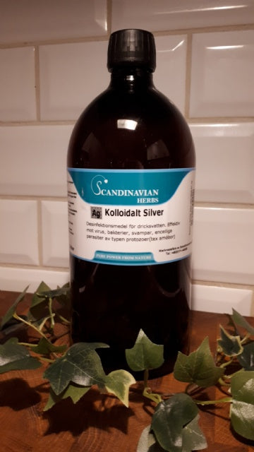 Kolloidalt Silver 1L - Naturlig vattendesinfektion