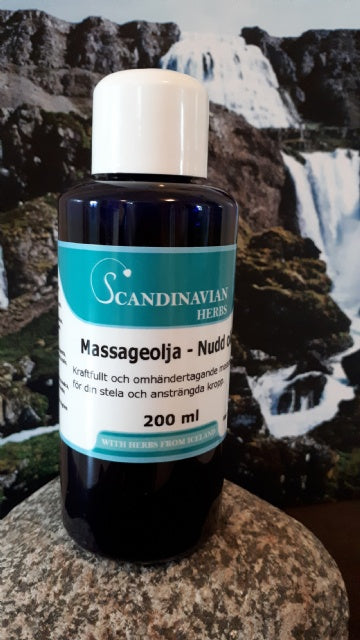 Massageolja - Djupverkande örtolja för stelhet, värk och återhämtning